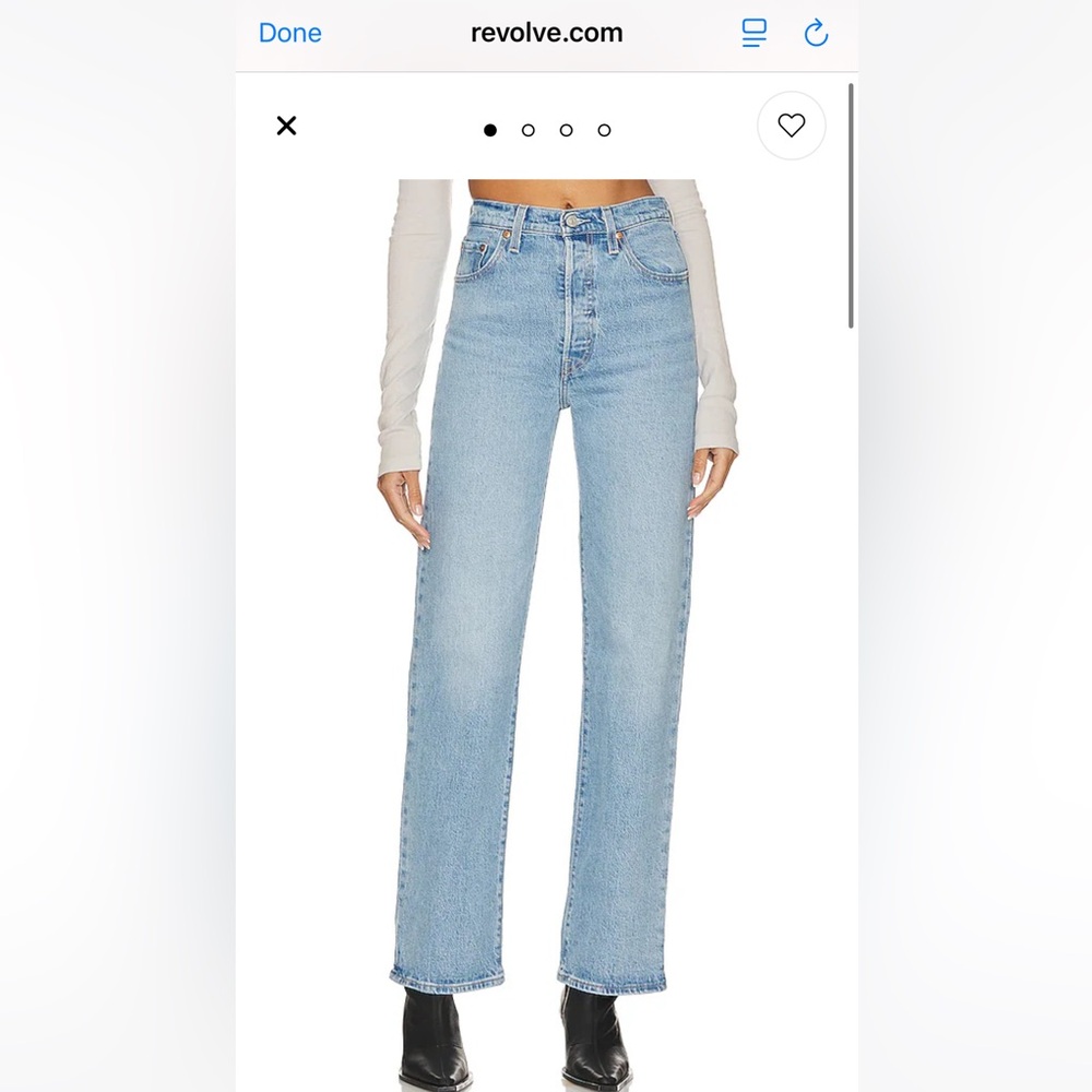 LEVI’S Ribcage Full Length Jeans in Samba Tango Light
